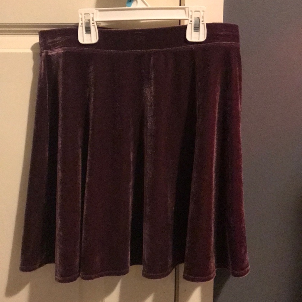 Velvet skater skirt